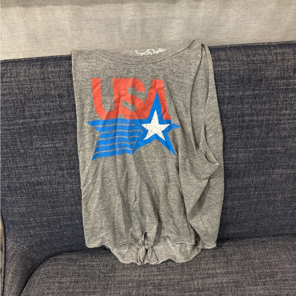 Chaser USA tank top with tie on bottom